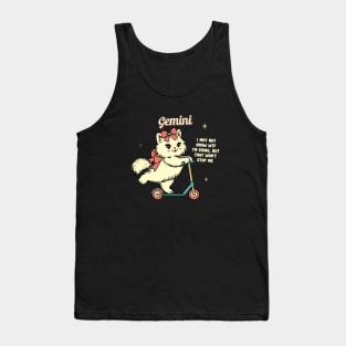 Gemini Persian Kitty Scooter Tank Top